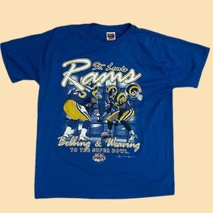 Vintage Saint Louis Rams Super Bowl T